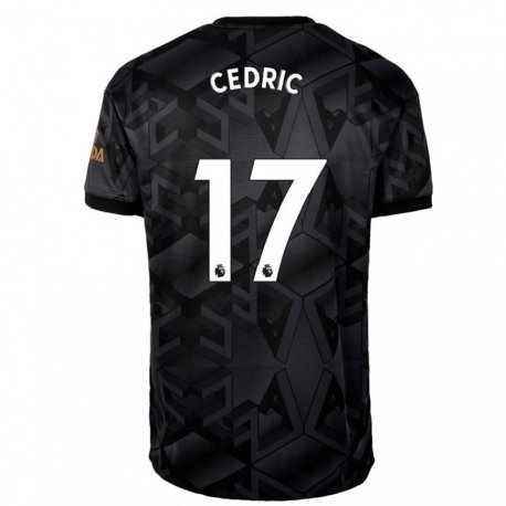 Kandiny Femme Maillot Cedric Soares #17 Gris Noir Tenues Extérieur 2022/23 T-shirt