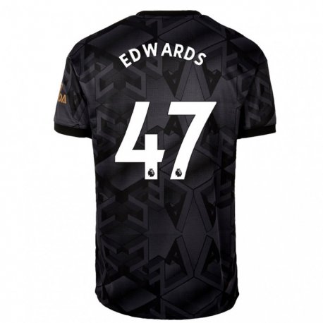 Kandiny Femme Maillot Khayon Edwards #47 Gris Noir Tenues Extérieur 2022/23 T-shirt