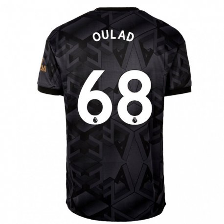 Kandiny Femme Maillot Salah-eddine Oulad M'hand #68 Gris Noir Tenues Extérieur 2022/23 T-shirt