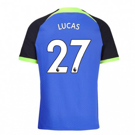 Kandiny Femme Maillot Lucas Moura #27 Bleu Vert Tenues Extérieur 2022/23 T-shirt