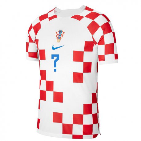 Kandiny Enfant Maillot Croatie Votre Nom #0 Rouge Blanc Tenues Domicile 22-24 T-shirt