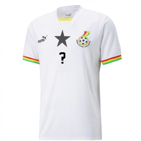 Kandiny Enfant Maillot Ghana Votre Nom #0 Blanc Tenues Domicile 22-24 T-shirt