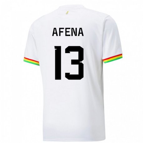 Kandiny Enfant Maillot Ghana Felix Afena-gyan #13 Blanc Tenues Domicile 22-24 T-shirt