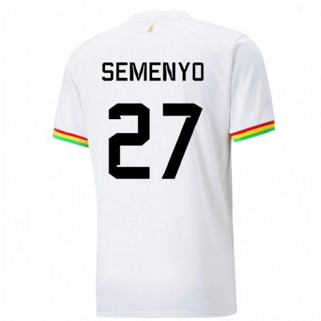 Kandiny Enfant Maillot Ghana Antoine Semenyo #27 Blanc Tenues Domicile 22-24 T-shirt