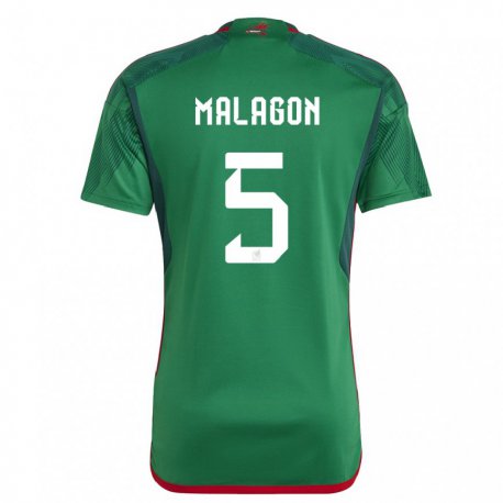 Kandiny Enfant Maillot Mexique Luis Malagon #5 Verte Tenues Domicile 22-24 T-shirt