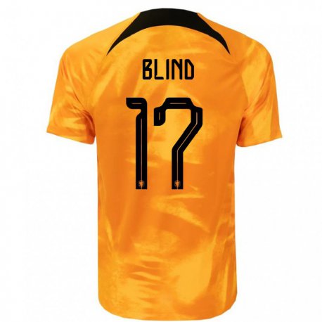 Kandiny Enfant Maillot Pays-bas Daley Blind #17 Orange Laser Tenues Domicile 22-24 T-shirt