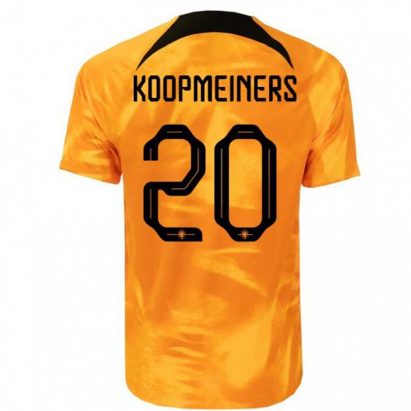 Kandiny Enfant Maillot Pays-bas Teun Koopmeiners #20 Orange Laser Tenues Domicile 22-24 T-shirt