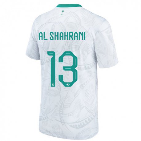 Kandiny Enfant Maillot Arabie Saoudite Yaseer Al Shahrani #13 Blanc Tenues Domicile 22-24 T-shirt