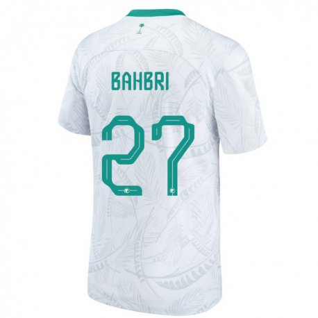 Kandiny Enfant Maillot Arabie Saoudite Hatan Bahbri #27 Blanc Tenues Domicile 22-24 T-shirt
