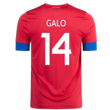 Kandiny Enfant Maillot Costa Rica Orlando Galo #14 Rouge Tenues Domicile 22-24 T-shirt