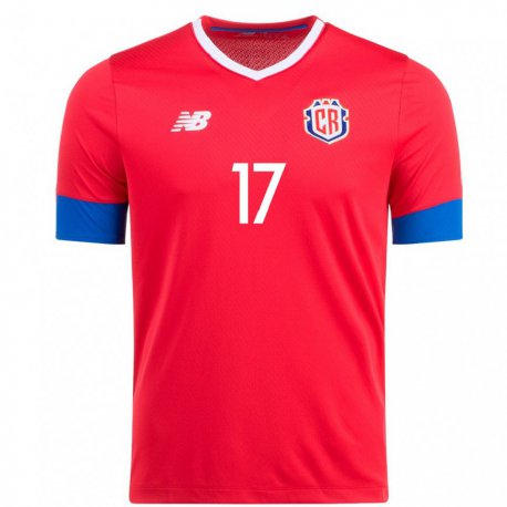 Kandiny Enfant Maillot Costa Rica Roan Wilson #17 Rouge Tenues Domicile 22-24 T-shirt
