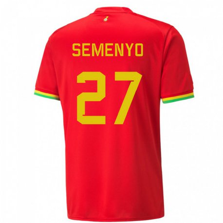 Kandiny Enfant Maillot Ghana Antoine Semenyo #27 Rouge Tenues Extérieur 22-24 T-shirt