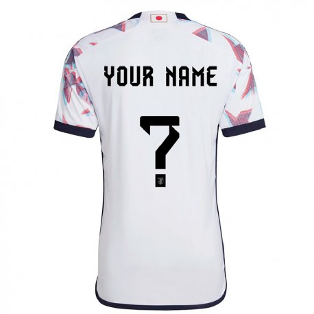 Kandiny Enfant Maillot Japon Votre Nom #0 Blanc Tenues Extérieur 22-24 T-shirt