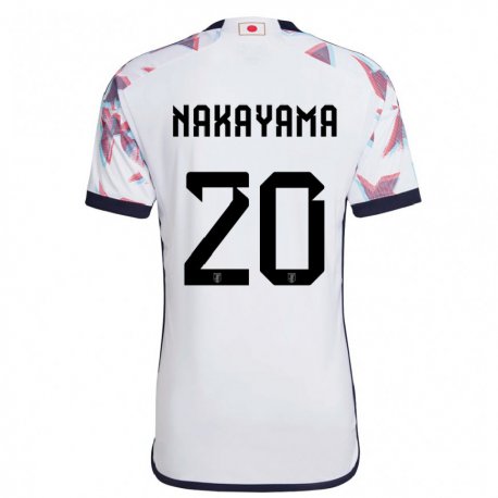 Kandiny Enfant Maillot Japon Yuta Nakayama #20 Blanc Tenues Extérieur 22-24 T-shirt