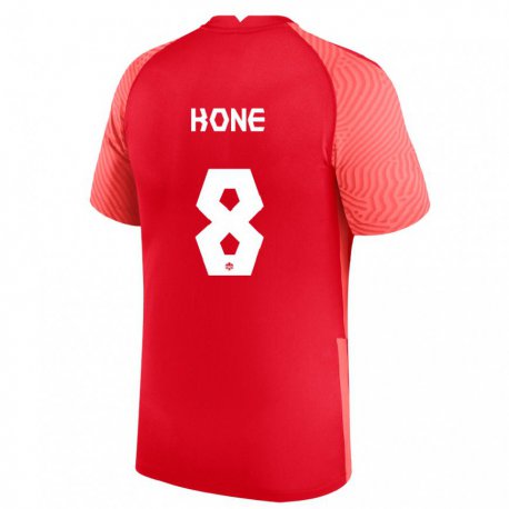 Kandiny Homme Maillot Canada Ismael Kone #8 Rouge Tenues Domicile 22-24 T-shirt