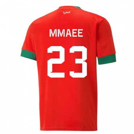 Kandiny Homme Maillot Maroc Ryan Mmaee #23 Rouge Tenues Domicile 22-24 T-shirt