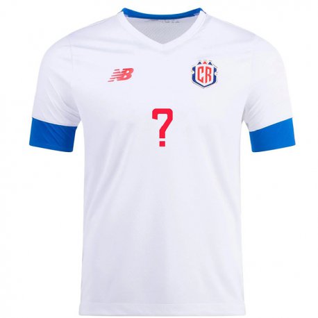 Kandiny Homme Maillot Costa Rica Votre Nom #0 Blanc Tenues Extérieur 22-24 T-shirt