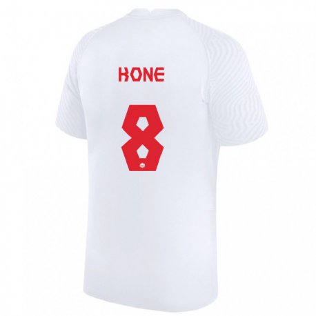 Kandiny Femme Maillot Canada Ismael Kone #8 Blanc Tenues Extérieur 22-24 T-shirt