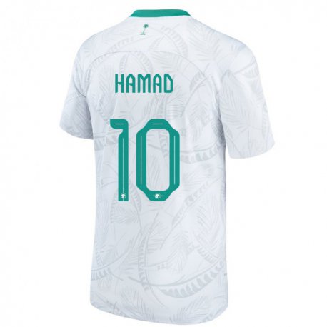 Kandiny Enfant Maillot Arabie Saoudite Sarah Hamad #10 Blanc Tenues Domicile 22-24 T-shirt
