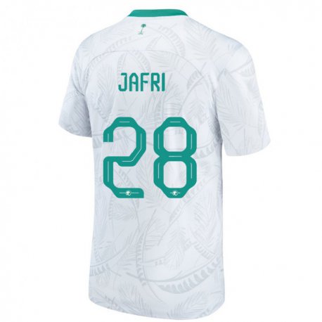Kandiny Enfant Maillot Arabie Saoudite Farah Jafri #28 Blanc Tenues Domicile 22-24 T-shirt