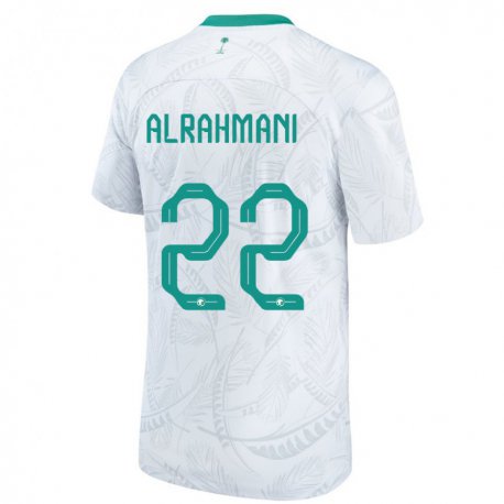 Kandiny Enfant Maillot Arabie Saoudite Saleh Alrahmani #22 Blanc Tenues Domicile 22-24 T-shirt