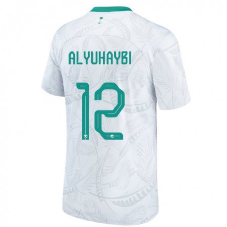 Kandiny Enfant Maillot Arabie Saoudite Ammar Alyuhaybi #12 Blanc Tenues Domicile 22-24 T-shirt