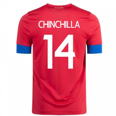 Kandiny Enfant Maillot Costa Rica Priscila Chinchilla #14 Rouge Tenues Domicile 22-24 T-shirt