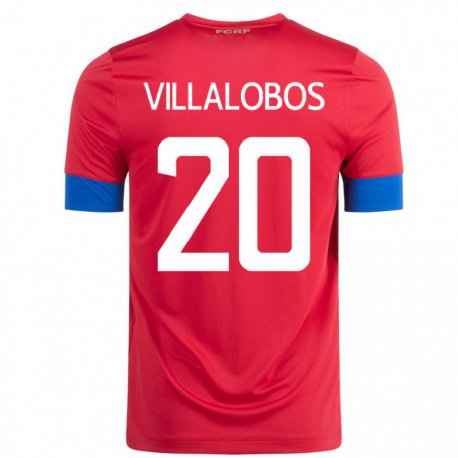 Kandiny Enfant Maillot Costa Rica Fabiola Villalobos #20 Rouge Tenues Domicile 22-24 T-shirt