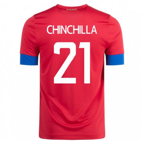 Kandiny Enfant Maillot Costa Rica Viviana Chinchilla #21 Rouge Tenues Domicile 22-24 T-shirt