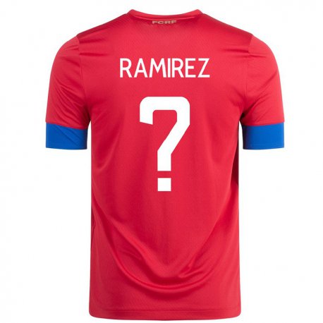Kandiny Enfant Maillot Costa Rica Walter Ramirez #0 Rouge Tenues Domicile 22-24 T-shirt