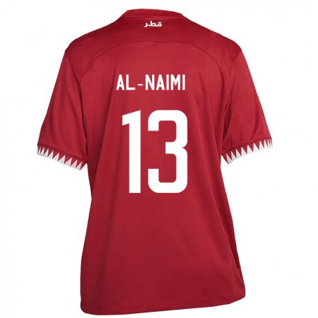 Kandiny Enfant Maillot Qatar Zahra Al Naimi #13 Bordeaux Tenues Domicile 22-24 T-shirt