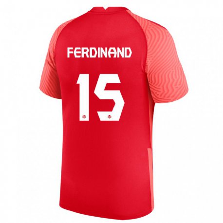 Kandiny Enfant Maillot Canada Keesean Ferdinand #15 Rouge Tenues Domicile 22-24 T-shirt