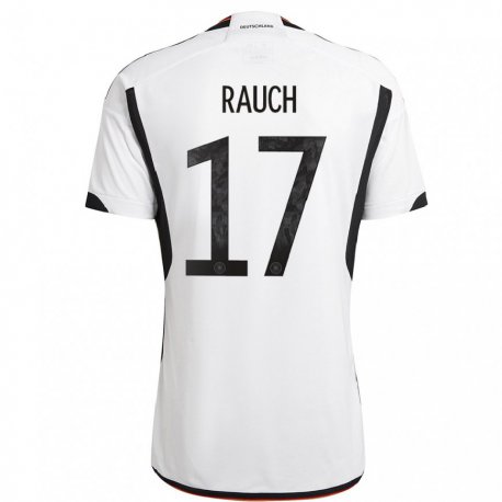 Kandiny Enfant Maillot Allemagne Felicitas Rauch #17 Blanc Noir Tenues Domicile 22-24 T-shirt