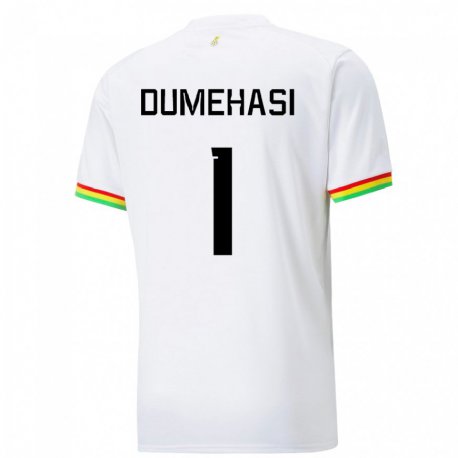Kandiny Enfant Maillot Ghana Fafali Dumehasi #1 Blanc Tenues Domicile 22-24 T-shirt