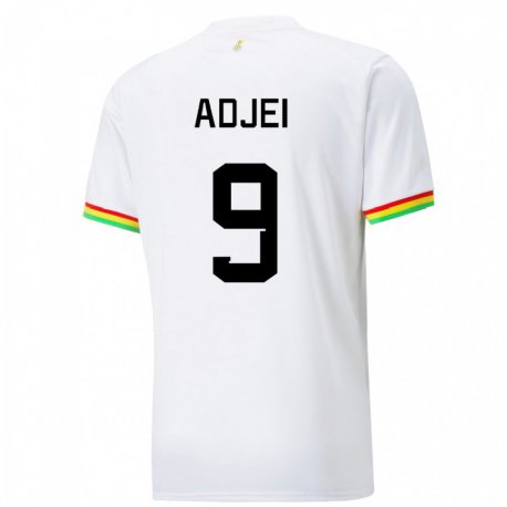 Kandiny Enfant Maillot Ghana Vivian Adjei #9 Blanc Tenues Domicile 22-24 T-shirt