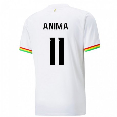 Kandiny Enfant Maillot Ghana Naomi Anima #11 Blanc Tenues Domicile 22-24 T-shirt