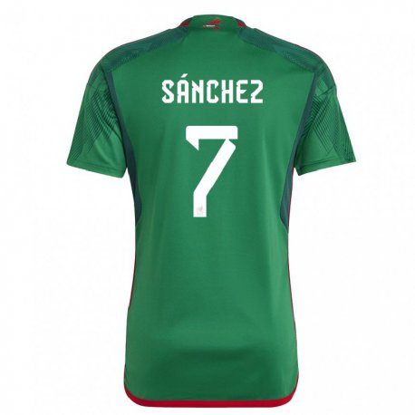 Kandiny Enfant Maillot Mexique Maria Sanchez #7 Vert Tenues Domicile 22-24 T-shirt