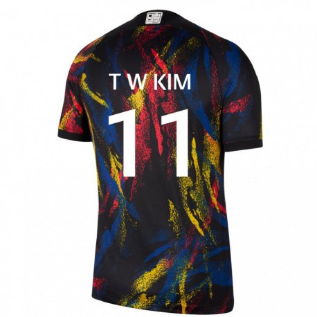 Kandiny Enfant Maillot Corée Du Sud Kim Tae Wook #11 Multicolore Tenues Extérieur 22-24 T-shirt