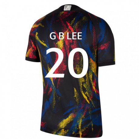Kandiny Enfant Maillot Corée Du Sud Lee Gyu Baeg #20 Multicolore Tenues Extérieur 22-24 T-shirt