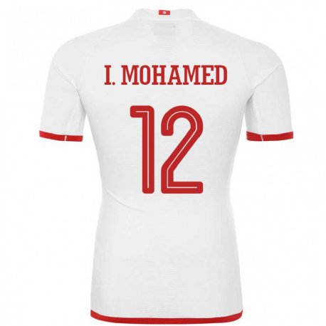 Kandiny Enfant Maillot Tunisie Ibtissem Ben Mohamed #12 Blanc Tenues Extérieur 22-24 T-shirt