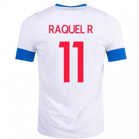 Kandiny Enfant Maillot Costa Rica Raquel Rodriguez #11 Blanc Tenues Extérieur 22-24 T-shirt