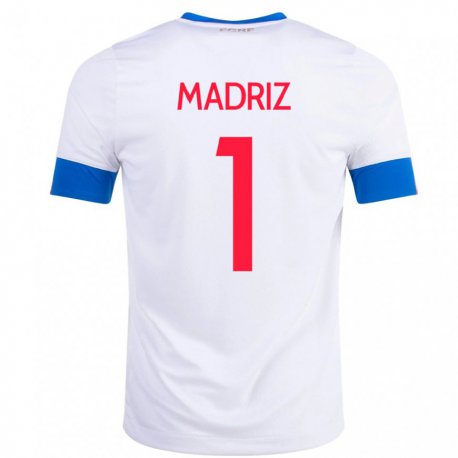 Kandiny Enfant Maillot Costa Rica Abraham Madriz #1 Blanc Tenues Extérieur 22-24 T-shirt