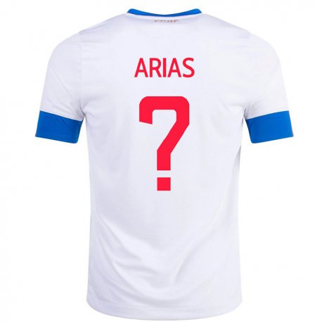 Kandiny Enfant Maillot Costa Rica Jose Arias #0 Blanc Tenues Extérieur 22-24 T-shirt