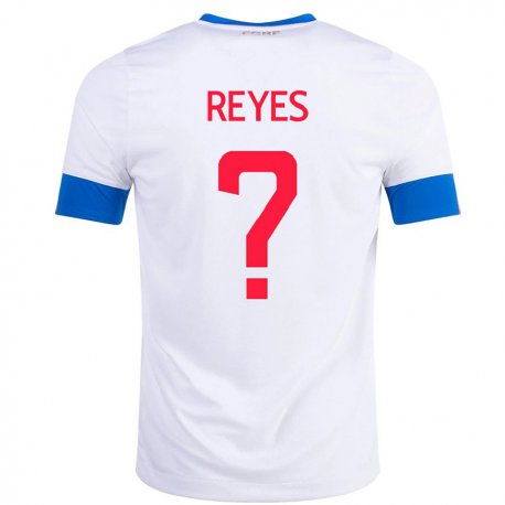 Kandiny Enfant Maillot Costa Rica Kenan Reyes #0 Blanc Tenues Extérieur 22-24 T-shirt