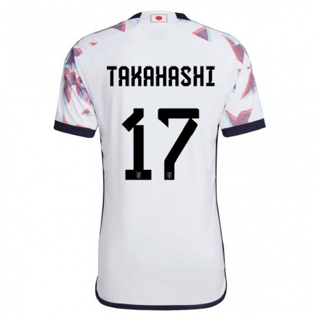 Kandiny Enfant Maillot Japon Hana Takahashi #17 Blanc Tenues Extérieur 22-24 T-shirt