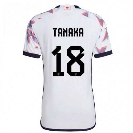 Kandiny Enfant Maillot Japon Momoko Tanaka #18 Blanc Tenues Extérieur 22-24 T-shirt