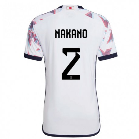 Kandiny Enfant Maillot Japon Shinya Nakano #2 Blanc Tenues Extérieur 22-24 T-shirt