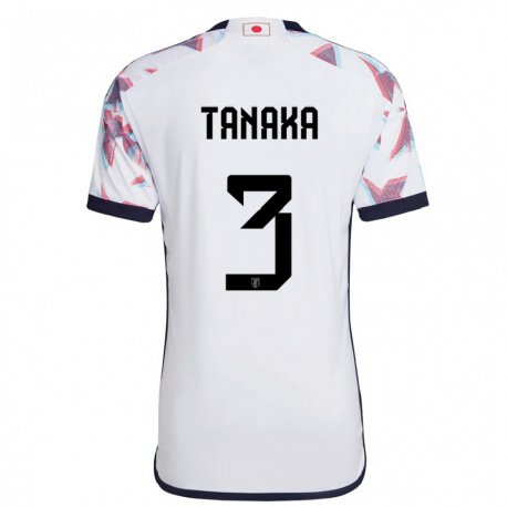 Kandiny Enfant Maillot Japon Hayato Tanaka #3 Blanc Tenues Extérieur 22-24 T-shirt