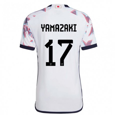 Kandiny Enfant Maillot Japon Taishin Yamazaki #17 Blanc Tenues Extérieur 22-24 T-shirt