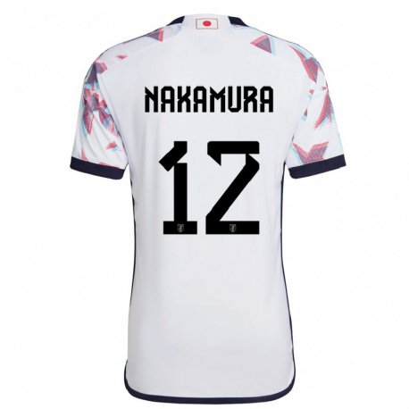 Kandiny Enfant Maillot Japon Keisuke Nakamura #12 Blanc Tenues Extérieur 22-24 T-shirt